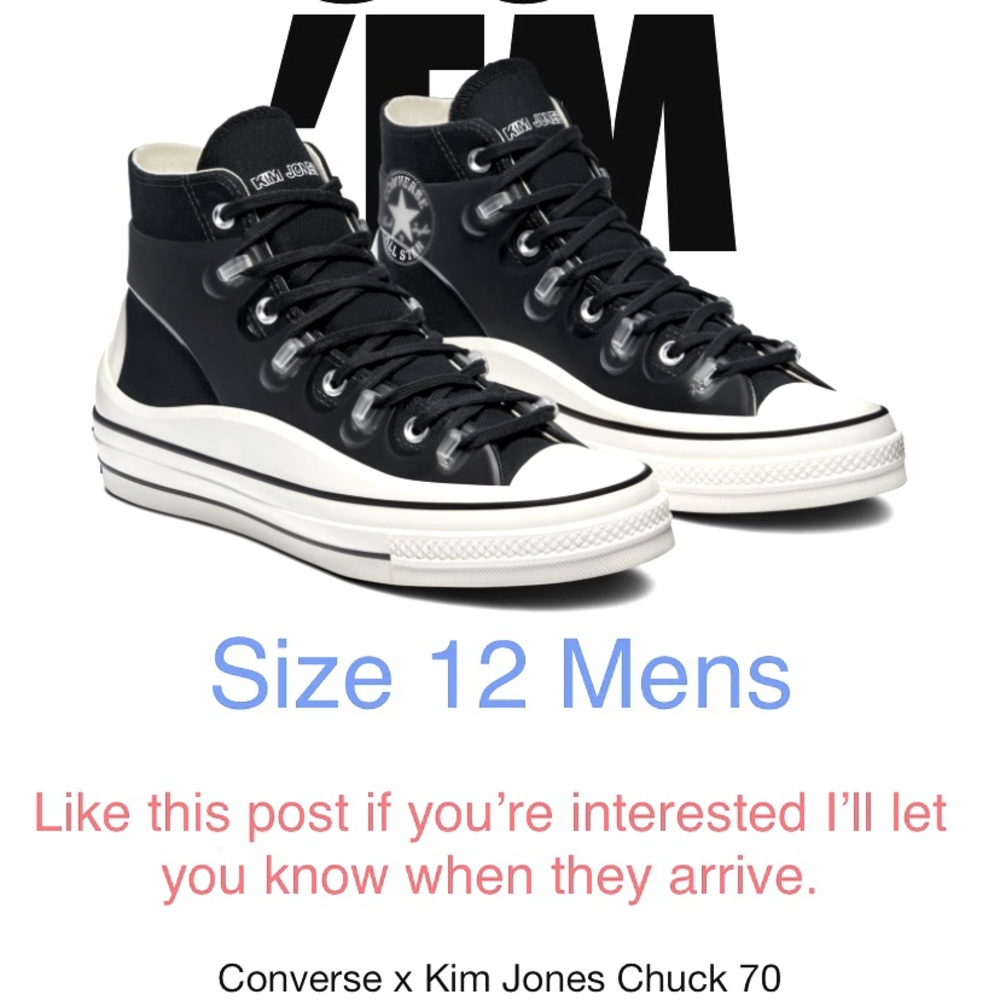 Converse Chuck Taylor All Star 70 Kim Jones:Black